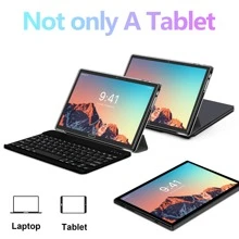 10 Inch Tablet Android 13 Tablets With Keyboard 4G LTE 4GB RAM 64GB ROM Stylus Octa-Core Cortex-A55 GPS Wifi Bluetooth - 黑色 - 查看 2