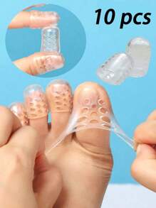 10pcs/20pcs Breathable And Comfortable Silicone Toe Protector, Toe Protection Separation, Anti-Abrasion And Anti-Sweat For Women Men Sneakers Shoes, Casual Shoes,White Shoes