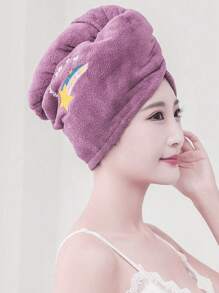 1pc Soft & Durable Microfiber Shower Cap & Towel - Quick Drying Hair Cap For Women,School,Back To School,Travel,Travel Essentials,Home Essentials,Towel,Skin Care - Multicolor - View 12