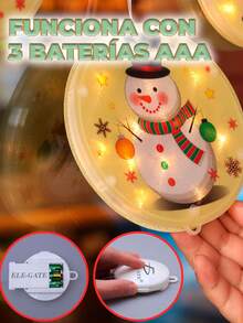 Ele-gate Luces Colgantes de Navidad – Decoración Luminosa Festiva para tus Espacios - Multicolor - Ver 2