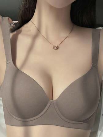 4pcs Women Full Coverage Seamless Bras, Wireless Minimizer Seamless Bras For Large Bust, Thin Lightweight Lift And Smoothing Seamless Bras For Daily Wear