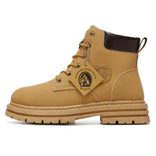 Men Vintage British Style Motorcycle Boots, Fashionable Versatile Hiking Boots, Casual Men Shoes, New Comfortable Sport Shoes, Anti-Slip Work Boots