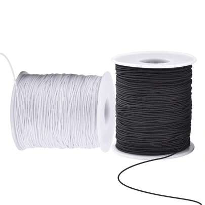 1/2pcs Bracelet String, Sturdy Black White Rainbow Cord For Jewelry Making, Necklaces, Beading And Crafts(No Elasticity)