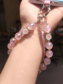 1 件彩色串珠手链，女士手工珠宝，手机带串珠手链 - 彩色 - 查看 2