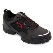 Oakley Men's Halftrack Low II Sneakers - Black and Red - View 3