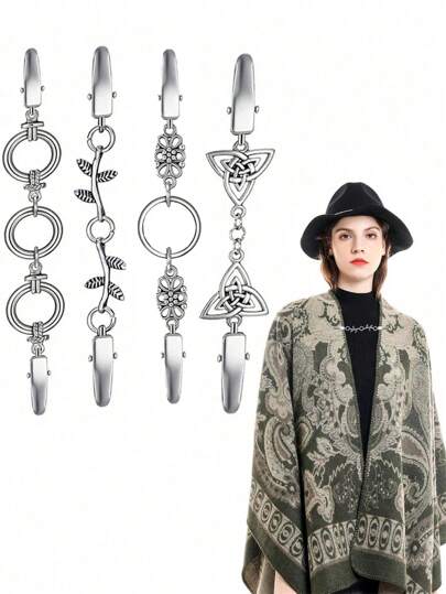 1 قطعة لملحق كنزة عصري متعدد الوظائف مشبك الياقة وشد الخصر للنساء دبوس زخرفي