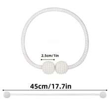 8pcs/6pcs/4pcs/2pcs Pengikat Tirai Magnetik, Penahan Pengikat Tirai Jendela, Penjepit Tali Dekoratif, Desain Pengikat Klasik untuk Rumah dan Kantor - MultiWarna - View 3
