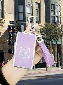 Funda para llavero con colgante con el logo del coche, estuche protector de lujo para llave de coche para Renault Koleos Kadjar, accesorios para coches Renault - Unitalla - Ver 4