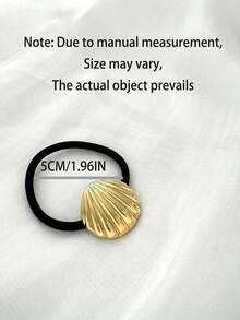 3个新款海洋贝壳发圈，优雅百搭的发饰，高弹力发绳，女士礼物，马尾辫发圈，发圈，橡皮筋发带，发绳 - 彩色 - 查看 4