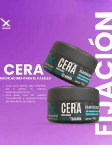 Cera Profesional moldeadora cabello Xiomara Profesional hair salón (100gr) - Cera Telaraña Elastik - Ver 4