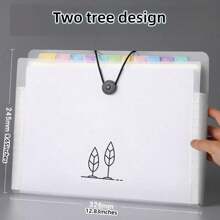 1/2/3 Cartelline porta documenti A4, 5/8/12 scomparti preferito dagli studenti per organizzare esami e documenti di studio, design multistrato ad alta capacità, espandibile - Multicolore - Visualizzare 3