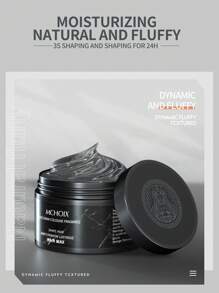 MCHOIX 100g 男士造型蜡，时尚闪亮绅士古龙香味强力定型发油，持久留香 - 黑色 - 查看 1