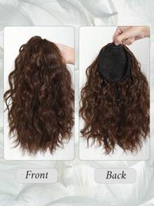 14 Inch Heat Resistant Synthetic Drawstring Ponytail Deep Curly Instant Clip Ponytail Extension Afro Drawstring Ponytail Extensions Kinky Curly Ponytail Extensions Synthetic Afro Puffs Curly Ponytail Extension For Women