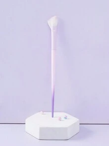 1支/3支装紫色渐变软毛鼻影刷、眼线刷、眼影刷、眼部化妆刷 - 紫色 - 查看 7