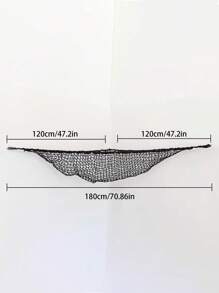 Large Mesh Toy Storage Hammock Polyester Mesh Toy Hammock Baby Room Toy Storage Decoration Hanging Net Black