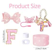 7 件套杯子配件套件，适用于 30 盎司和 40 盎司带手柄的杯子配件杯 - 包括吸管盖、硅胶靴、字母饰物、防溢塞和领结装饰 - 彩色 - 查看 19