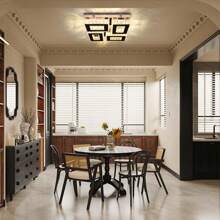 Finktonglan 13.2" Square Flush Mount Crystal Chandelier LED Crystal Ceiling Light Modern Ceiling Light Fixture For Living Room Bedroom Kitchen (Cool White/Warm White/Dimmable) [Energy Class E] - Warm White - View 6