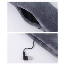 Neck Heating Pad, Heated Neck Wrap Heater Heated Scarf Unisex Long Heating Scarf Dual Control Intelligent Heating Neck Support Vibration Massage Scarf