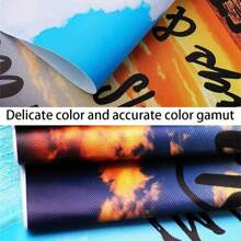 5pcs/Set Solid Wood Interior Frame Frame Wall Art City Building Color Light Print Painting Modern Art Living Room Bedroom Dining Room Home Office Decorative Painting ,Posters,Wall Art,Room Decoration Stuff,Canvas Gifts Birthday Graduation