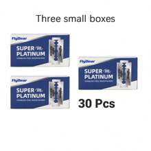 100 piezas/30 piezas/20 piezas/10 piezas Hojas de afeitar, hojas de acero inoxidable de doble filo, rasquetas para afeitar y recortar cejas, hojas de afeitar manuales antiguas, hojas de afeitar de doble filo - Multicolor - Ver 13