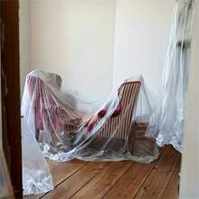 2 pièces Housses de rangement pour canapé en plastique, housse de relax transparente imperméable et anti-poussière, housse de canapé-lit 2 places pour protection des meubles lors du déménagement et du stockage, idéal pour les applications industrielles