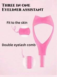 1-2pcs 3-In-1 Eyelash Curler, Novice Eyelash Curling Auxiliary Device, Faux Eyelash Extension And Makeup Tool