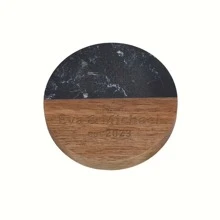 1pc, Marble Coasters, Beautiful Gifts For Bridal Parties, High-End Table Decorations, Custom Bridesmaid Coasters, Custom Bridesmaid Gifts, Exquisite Gift Coasters, Special Gifts For Valentine's Day And Unique Wedding Souvenirs,Brunch-Ready