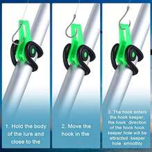 5 قطع / 10 قطع / 20 قطع أعمدة صيد وطُعُم من البلاستيك، أدوات وملحقات معدات الصيد المحمولة (ألوان عشوائية) - متعدد الألوان - مشاهدة 5