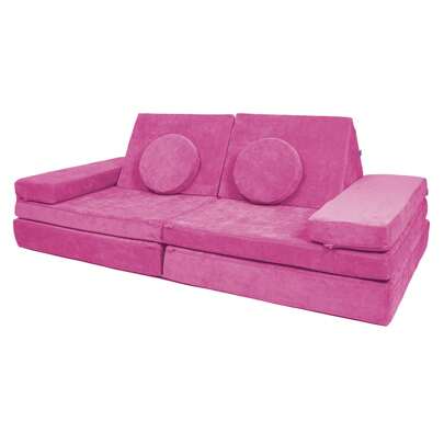 Dundy Plus Sillón de Actividades Modular Infantil, Sofá de Piso para Niños y Adultos, Juego para Niños y Bebés con 8 Piezas. 8 colores disponibles