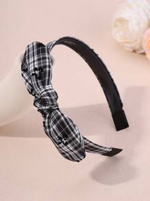 1/3 件纯色法兰绒蝴蝶结头带，条纹面料防滑头巾，优雅头饰，适合日常佩戴，秋冬，发带，发箍，发饰头带 - 彩色 - 查看 22