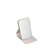 1 Pieza Espejo de Maquillaje Compacto y Portátil, Espejo de Escritorio Minimalista Plegable de PU, Espejo de Bolsillo Lindo para Estudiantes, Decoración del Hogar y Baño, Decoración de Otoño, Organizador de Maquillaje, Accesorios de Baño, Regreso a Clases