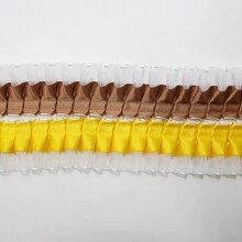 Double Layer Transparent Tulle Fabric With Pleated Ruffled Edges, Polyester Fabric Lace Trim For DIY Doll, Sewing And Craft Projects