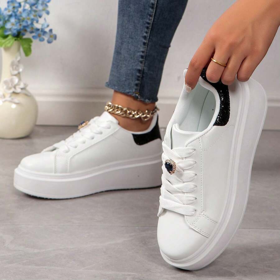 Sneakers slip-on casual e versatili per donne - nero - Visualizzare 1