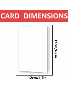 1 Pc Thank You Greeting Card With Envelope - Ideal For Partner, Family, Friends, Classmates, And In Office Or Study Settings. A Heartfelt Way To Express Gratitude! - Red - View 6