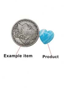 10/20/30 Random Mini Heart-Shaped Crystal Healing Crystal Natural Pocket Gemstone, Polished Heart-Shaped Palm Gemstone Rose Quartz Amethyst Combination Set, Bulk Wholesale, Spiritual Energy Balancing Meditation Gift, Valentine's Day Gift, Birthday Gift, Graduation Gift. - Multicolor - View 5