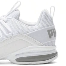 Puma Men's Axen Refresh Running Shoes - Trắng/Bạc - Xem 2