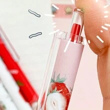 6 Stück Valentinstag Geschenk süße Erdbeere Kugelschreiber - Verschiedenfarbig - Übersicht 4