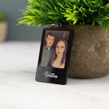 1pc Customized Photo Keychain, Personalized Message Keyring, Ideal Gift For Boyfriend, Girlfriend, Birthday, Wedding, Daily Decor Valentine's Day Gifts Graduation