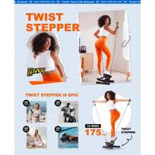 Ziwwvy Steppers For Exercises, Twisting Stepper For Butt Lifting With Resistance Bands And Full Body Cardio Equipment,Adjustable Height Fitness Stepper Machine,330Lbs Weight For Home And Office - 迷你扭轉踏步機 - 查看 10
