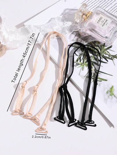 4pcs Women's Adjustable Bra Strap, Non-Slip Bra Strap, Bra Lift Rope, Extendable Strap, Helps Lift And Support Bust