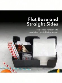 1 件咖啡胶囊收纳盒，适用于咖啡店或茶馆，咖啡配件，杯架，纸巾架，立方体，多隔间，派对餐具收纳盒，毕业、派对、生日、婚礼的学校用品礼物