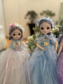 Muñeca articulada 30 cm estilo princesa - Azul - Ver 9
