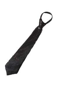 1pc Glitter Pull Tie Necktie, Solid Color Easy Zip Necktie, Suitable For Party, Performance, Celebrations Valentines