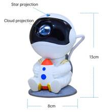 Projekcja światła Star Light Astronaut Light Multi-Color Inteligentny pilot zdalnego sterowania APP Control dla baru KTV Club Party Karnawał Boże Narodzenie Halloween Nowy Rok Walentynki Sypialnia Ubieranie Prezentów Urodzinowych Śpiewanie I Taniec