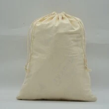 10pcs/Pack Beige Drawstring Gift Bags, Multi-Sizes Gift Packaging Bags For Holidays, Events, Parties, Weddings, DIY Gift Wrapping, Home Storage Bags - Cotton Natural Color - View 5