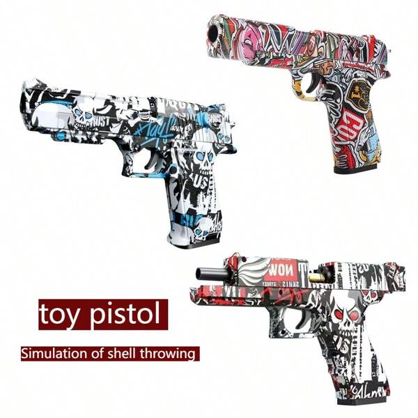 1 Set Spielzeugpistole - Kinder Weichkugel Spielzeugpistole - mechanischer Antrieb - realistische Hülsenauswurf - M1991 - Desert Eagle - Extrem lange Reichweite - Geburtstagsgeschenk - Weihnachtsgeschenk - Ostergeschenk - perfektes Geschenk - Spielzeug für Kinder
