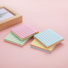 2set Rainbow Color 200 Sticky Notes / Book Cartoon Sticky Notes, All Kinds Of Cute Reminders And To-Do List Classification Sticky Notes Packs, To-Do Reminder Stickers, Multi-Color Sticky Notes Set, Paper Materials (Some Accessories Random Style) - Multicolor - View 1
