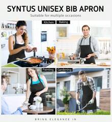 24/12Pack Adult Kitchen Aprons - Polyester Aprons, Adjustable Unisex Bib Style Aprons, Solid Color, Wear-Resistant And Stain-Resistant, Suitable For Cooking, Barbecue, Hairdressing, Waiters, Chefs And Outdoor Activities; Essential For Barbecue | Kitchen Uniforms | Handmade Uniforms - 12-pack Black - View 9