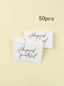 50 张感谢支持我的名片、蛋糕装饰、礼品包装和贺卡、生日和婚礼派对用品、客户答谢卡，适用于商店、在线零售商、商务用品和本地商店返校情人节 - 彩色 - 查看 14