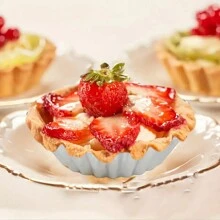 5/10/20/50件铝制蛋挞/饼干模具，可重复使用的厨房烘焙工具，花杯布丁模具，蕾丝边蛋挞DIY蛋糕模具 - 銀色 - 查看 12